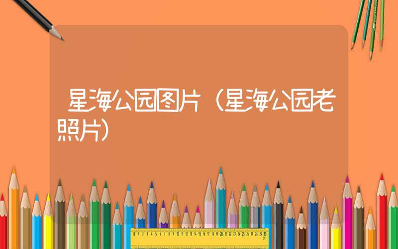 星海公园图片（星海公园老照片）