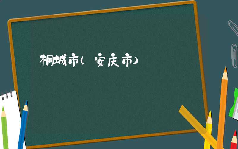 桐城市(安庆市)