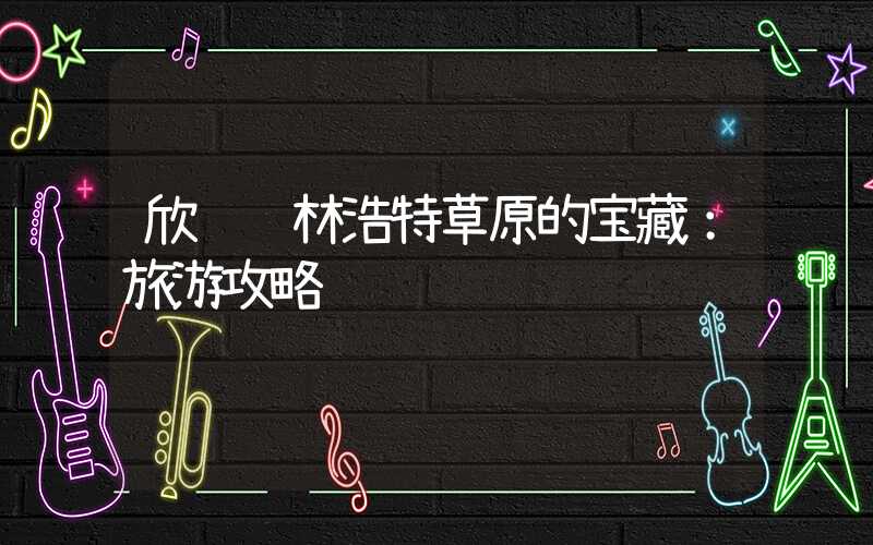 欣赏锡林浩特草原的宝藏：旅游攻略