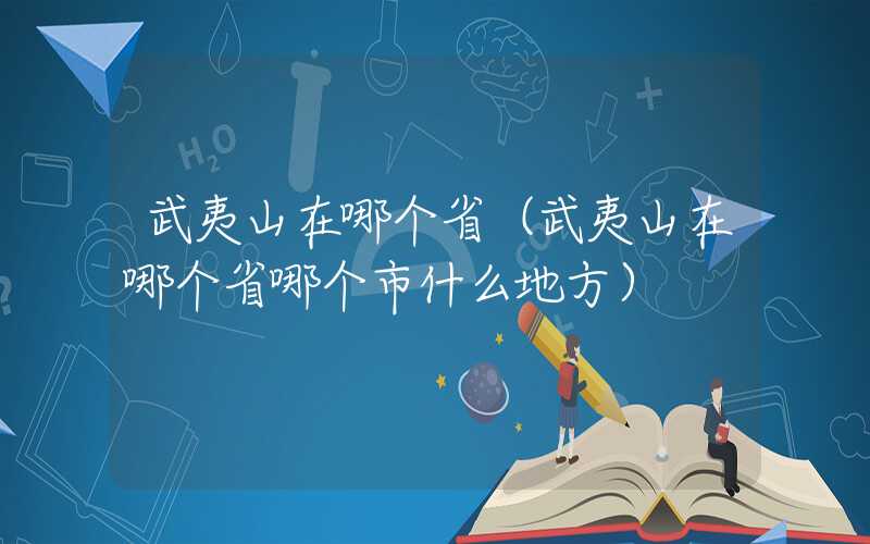 武夷山在哪个省(武夷山在哪个省哪个市什么地方)