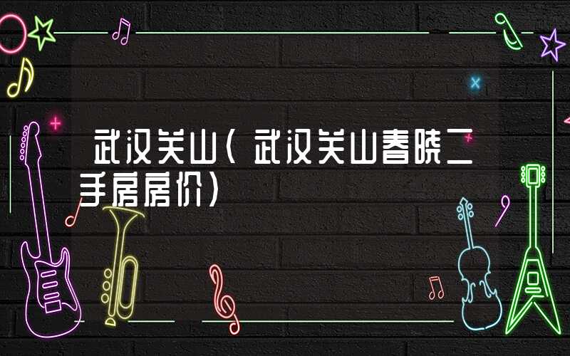 武汉关山（武汉关山春晓二手房房价）