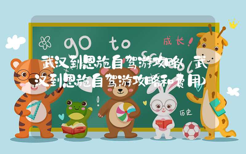 武汉到恩施自驾游攻略（武汉到恩施自驾游攻略和费用）