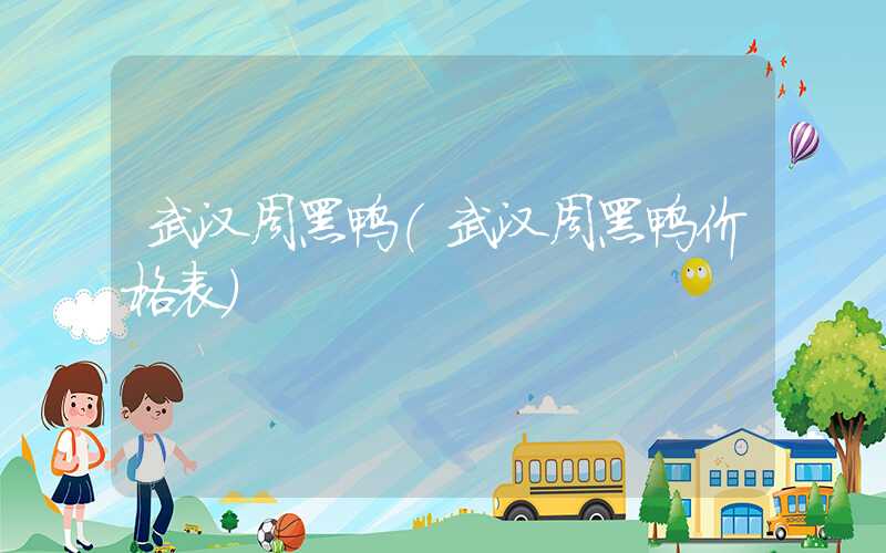武汉周黑鸭（武汉周黑鸭价格表）