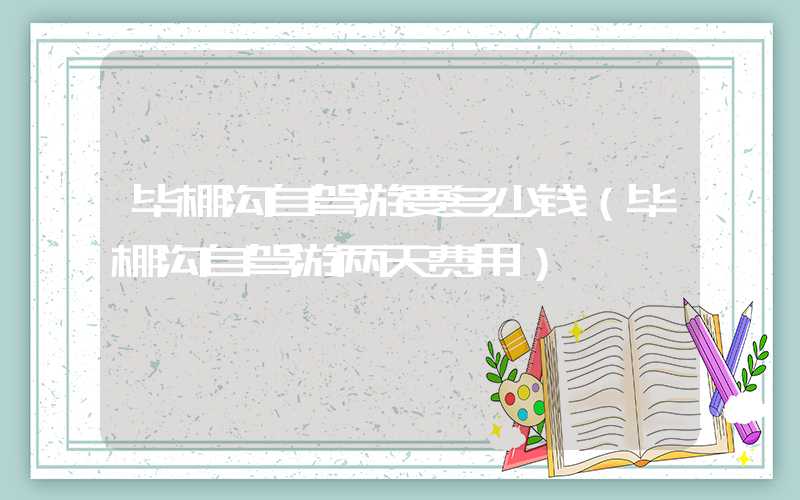毕棚沟自驾游要多少钱（毕棚沟自驾游两天费用）