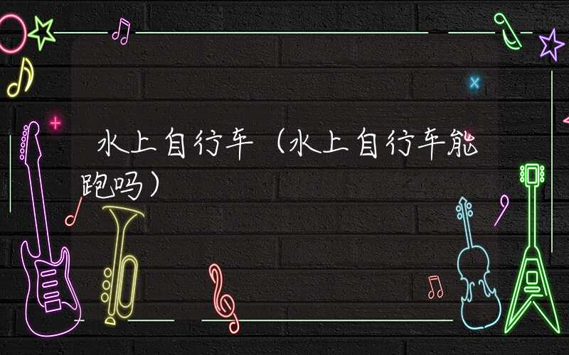 水上自行车（水上自行车能跑吗）