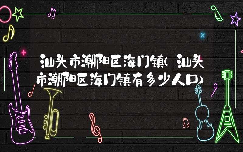 汕头市潮阳区海门镇（汕头市潮阳区海门镇有多少人口）