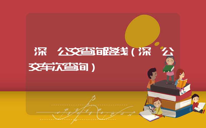深圳公交查询路线（深圳公交车次查询）