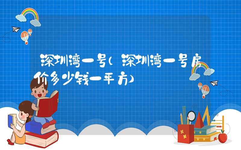 深圳湾一号（深圳湾一号房价多少钱一平方）