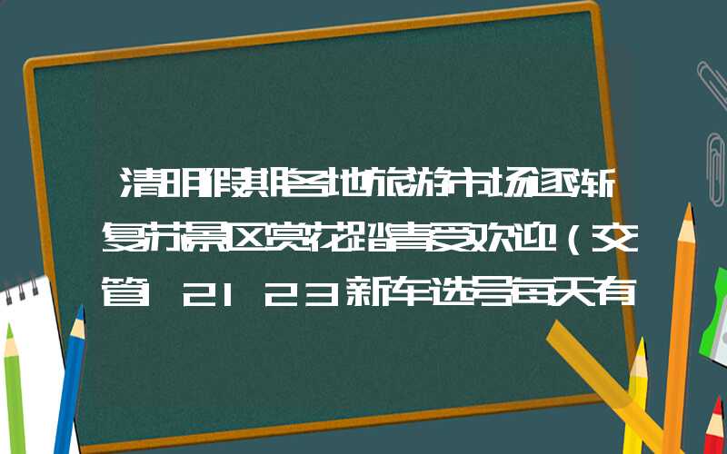 清明假期各地旅游市场逐渐复苏景区赏花踏青受欢迎（交管12123新车选号每天有几次机会）