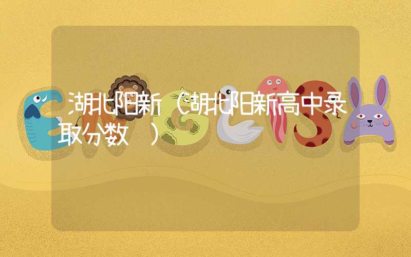 湖北阳新（湖北阳新高中录取分数线）