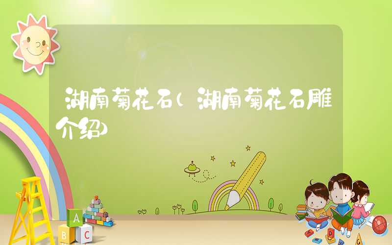 湖南菊花石（湖南菊花石雕介绍）