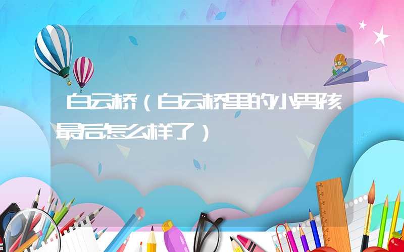 白云桥（白云桥里的小男孩最后怎么样了）