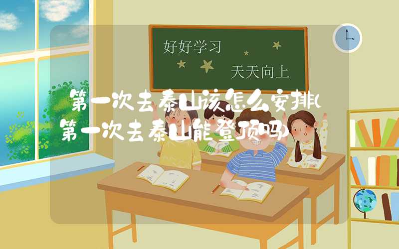 第一次去泰山该怎么安排(第一次去泰山能登顶吗)