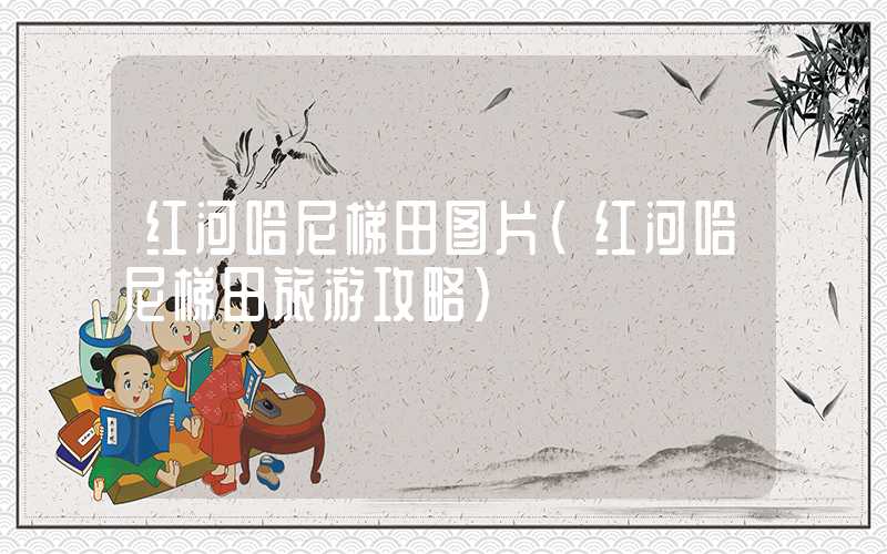 红河哈尼梯田图片（红河哈尼梯田旅游攻略）