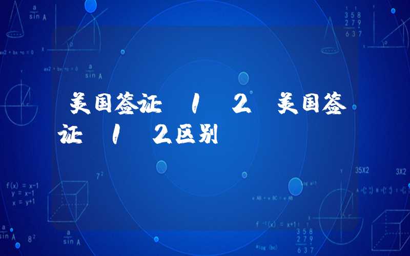 美国签证b1b2（美国签证b1b2区别）