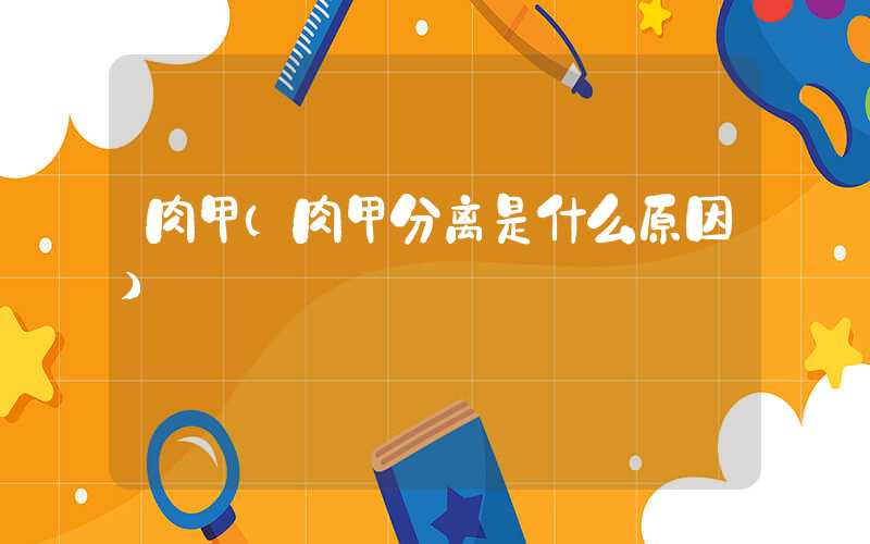 肉甲（肉甲分离是什么原因）