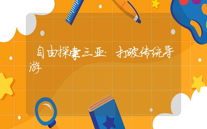 自由探索三亚：打破传统导游