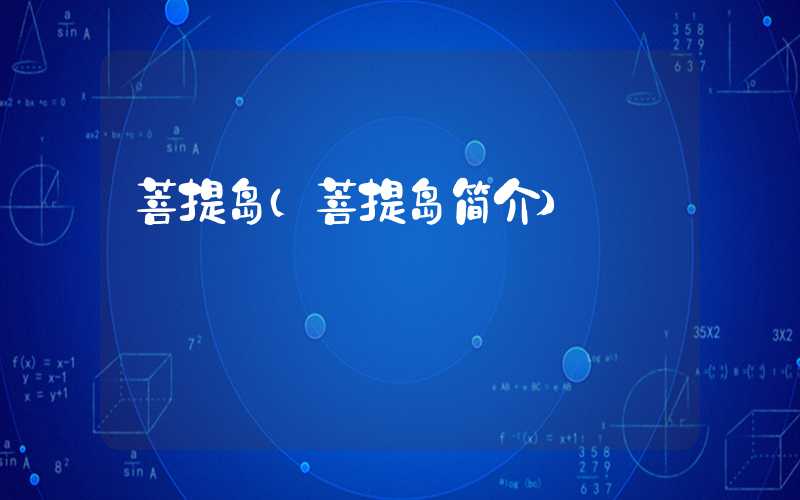 菩提岛(菩提岛简介)