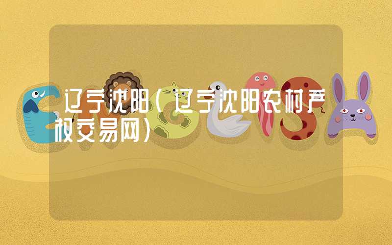 辽宁沈阳(辽宁沈阳农村产权交易网)
