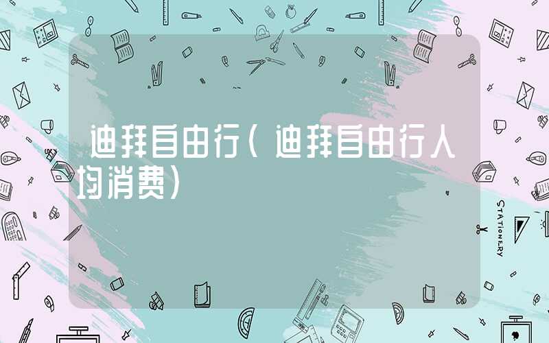 迪拜自由行(迪拜自由行人均消费)