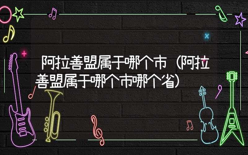 阿拉善盟属于哪个市（阿拉善盟属于哪个市哪个省）