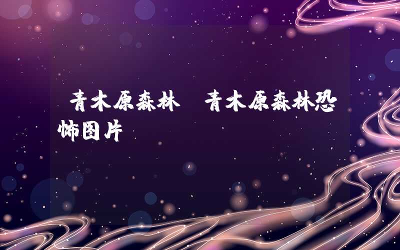 青木原森林（青木原森林恐怖图片）