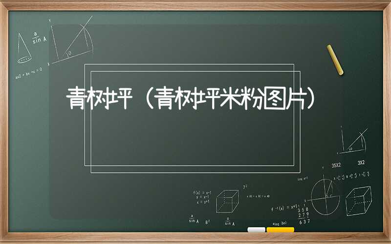 青树坪(青树坪米粉图片)