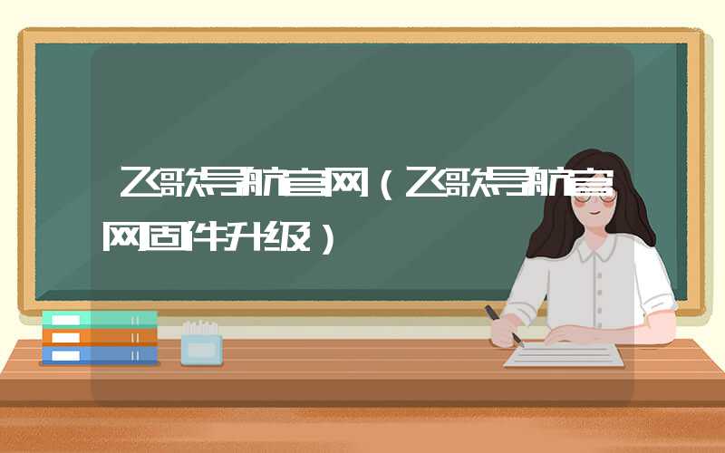 飞歌导航官网（飞歌导航官网固件升级）