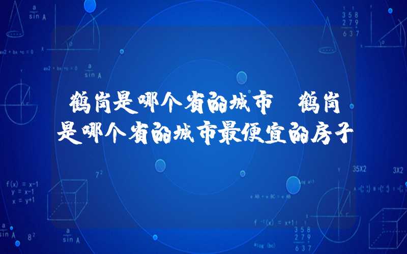 鹤岗是哪个省的城市（鹤岗是哪个省的城市最便宜的房子）