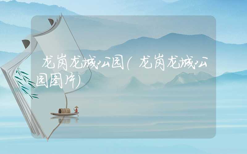 龙岗龙城公园(龙岗龙城公园图片)