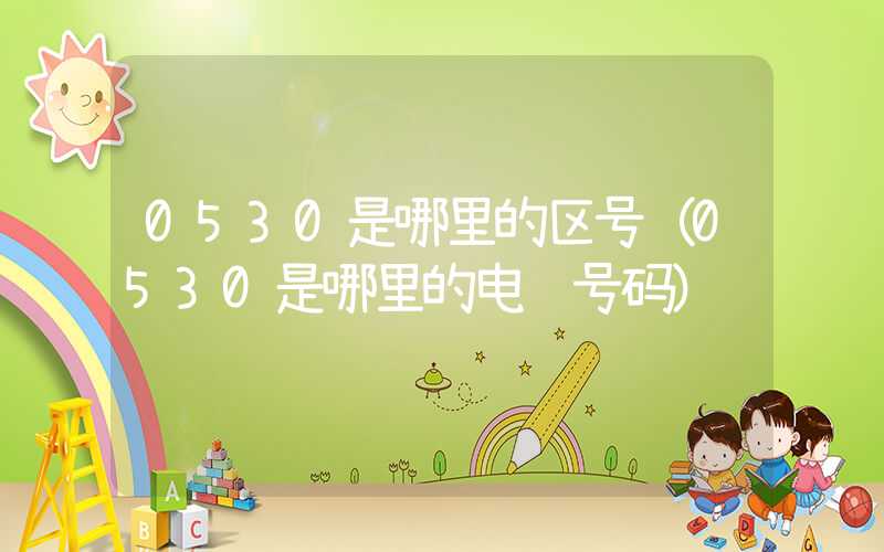 0530是哪里的区号（0530是哪里的电话号码）