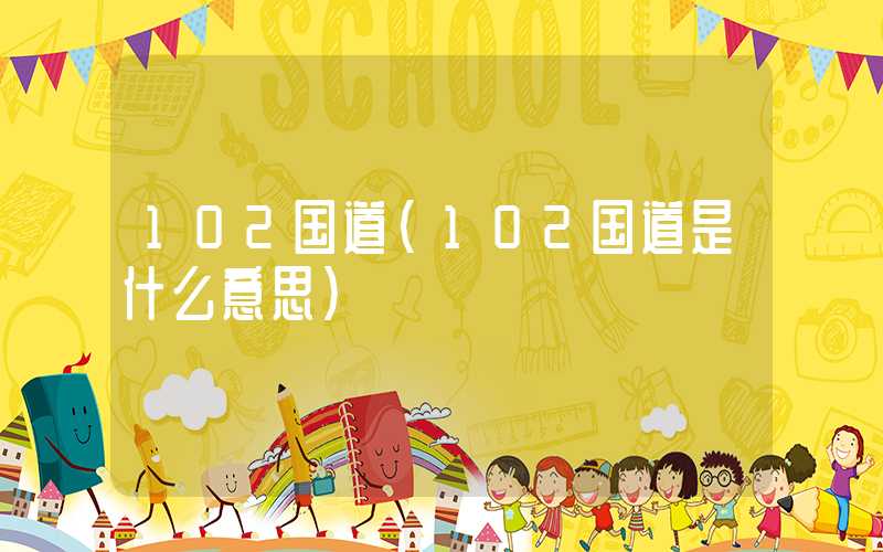 102国道（102国道是什么意思）