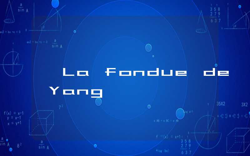 La fondue de Yang