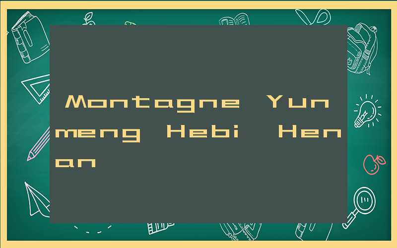 Montagne Yunmeng Hebi Henan