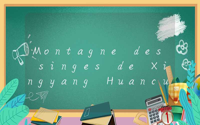 Montagne des singes de Xingyang Huancuiyu