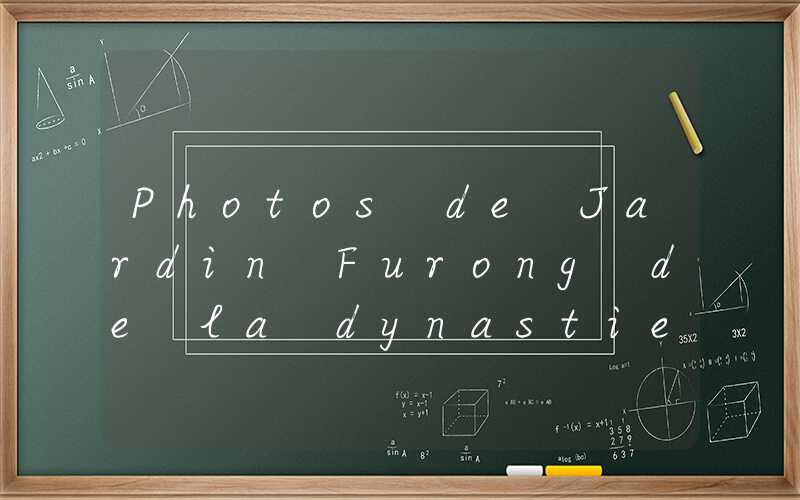 Photos de Jardin Furong de la dynastie Tang