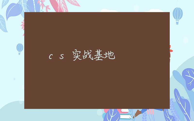 cs实战基地